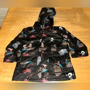 Foxfire Lined Rain Jacket coat pirates skull ships sea swords boys  girls 2t